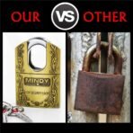 Mindy Top Security Padlock With Bullet Keys - Image 5