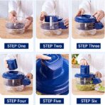 5-Blade Smart Fruit Peeler & Chopper – Automatic Grape & Cherry Tomato Skin Remover – Multi-Functional Fruit Processor - Image 7