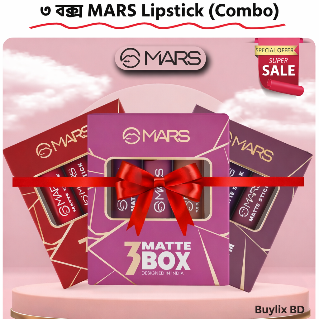 Mars Lipsticks 3set Combo 3 Box Mars Matte Lipsticks Combo (9 pcs) - Image 1