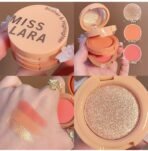 Miss Lara 3-in-1 Blush & Highlighter Palette | Highly Pigmented & Travel Friendly | মাল্টিপারপাস মেকআপ সেট - Image 3