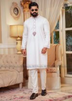 Love Signature Men’s Panjabi – White
