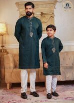 Father & Son Love Signatura Panjabi – Green