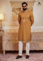 Love Signature Men’s Panjabi – Golden