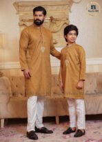 Father & Son Love Signatura Panjabi – Golden