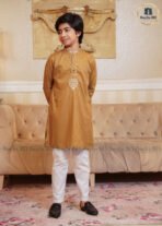 Kids Love Signatura Panjabi – Golden - Image 2