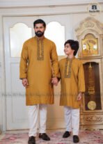 Father & Son Party Sequence Panjabi – Golden