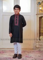 Kids Party Sequence Panjabi – Black