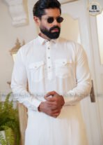 Sultan Father & Son Kabli Set – White - Image 3