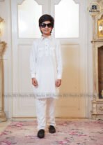 Kids Sultan Kabli Set – White