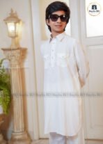 Sultan Father & Son Kabli Set – White - Image 2