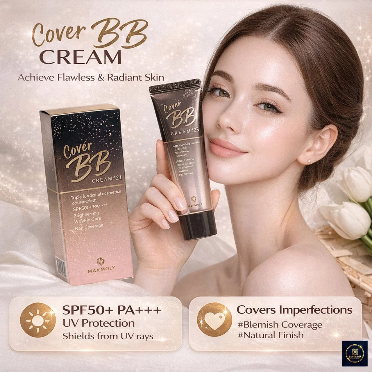 Pax Moly Cover BB Cream-30gm (3) Pax Moly Cover BB Cream-30gm - 2 Pcs - Image 1