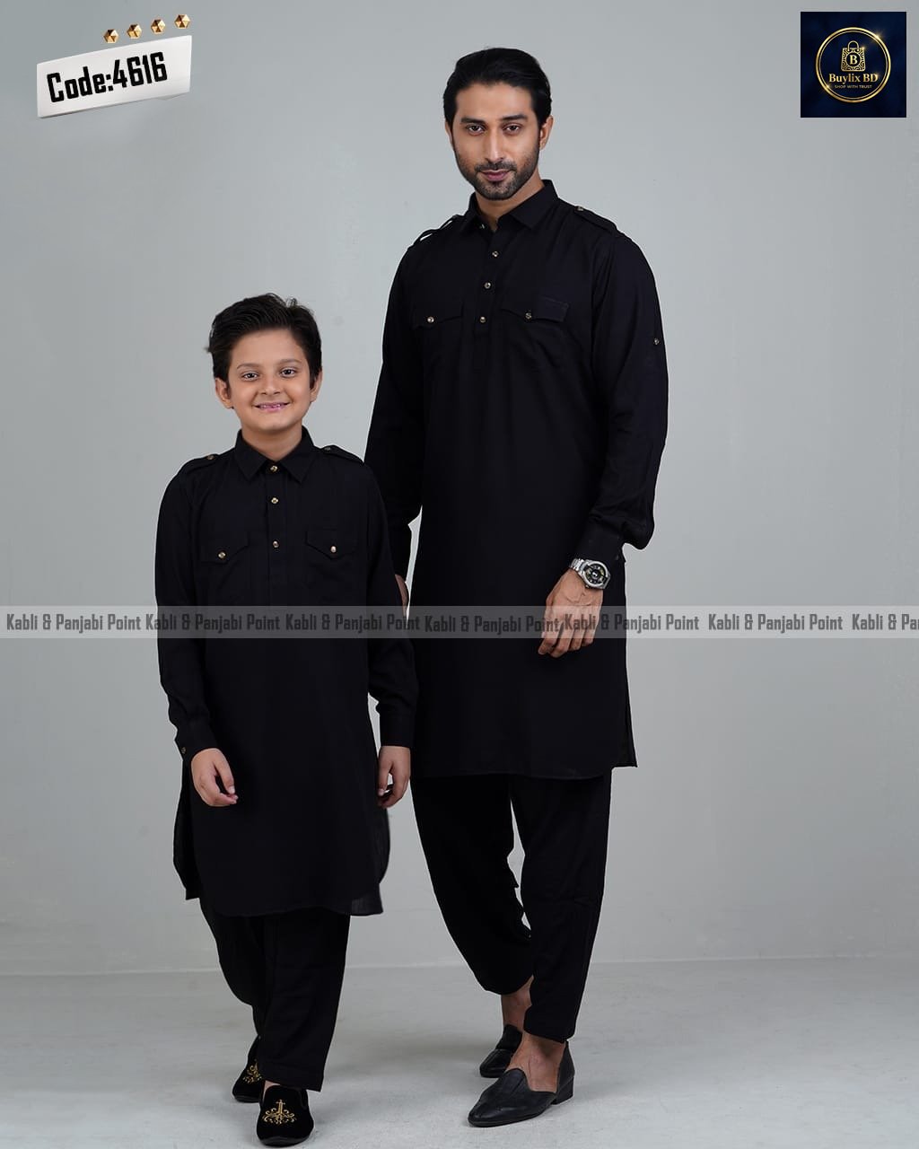 Traditional Style Kabli Set – Black Traditional Style Kabli Set – Black - Image 1
