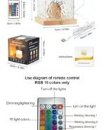 Crystal RGB Lamp 16 Colour - Image 3