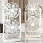 Portable Double Head Table Fan - Image 5