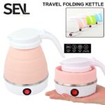 Mini Foldable Electric Kettle 0.6L – Portable Travel Silicone Kettle, Dual Voltage 110–220V | Compact & Fast Heating