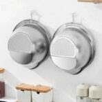 Stainless Steel Rice Washing Bowl - Image 4