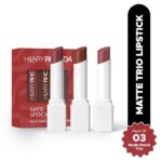 Hilary Rhoda Matte Trio Lipstick – (Nude-Mood Trio)