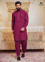 Sultan Father & Son Kabli Set – Deep Merun - Image 3