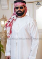 Premium AC Cotton Moroccan Style Jubba for Men | Elegant & Comfortable - Classic White - Image 2