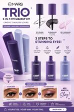 MARS TRIO 3-in-1 Eye Makeup Kit – Eyeliner, Mascara & Eyeshadow - 2 Pcs- (Combo)
