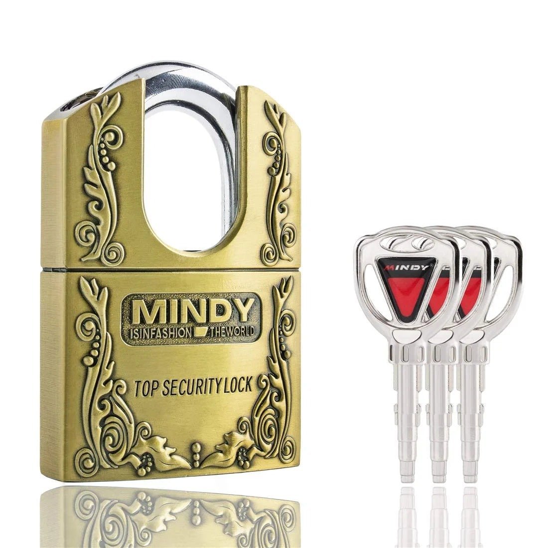 MindyLock11.jpg Mindy Top Security Padlock With Bullet Keys - Image 1