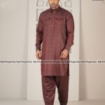 Premium Printed Kabli Set – Chocolate
