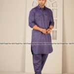 Premium Printed Kabli Set – Light Purple