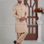 Traditional Men’s Kabli Set – Biscuit