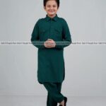 Traditional Kids Kabli Set – Deep Green