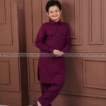 Traditional Kids Kabli Set – Deep meroon