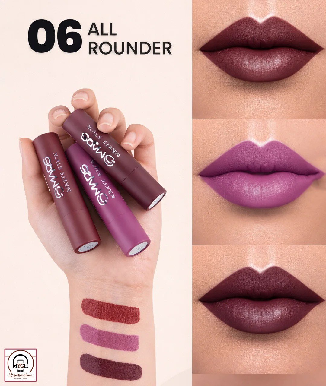 WhatsApp-Image-2025-12-27-at-8.00.42-PM-1.jpeg Mars Matte Lipsticks Set (06- All Rounder) - Image 1