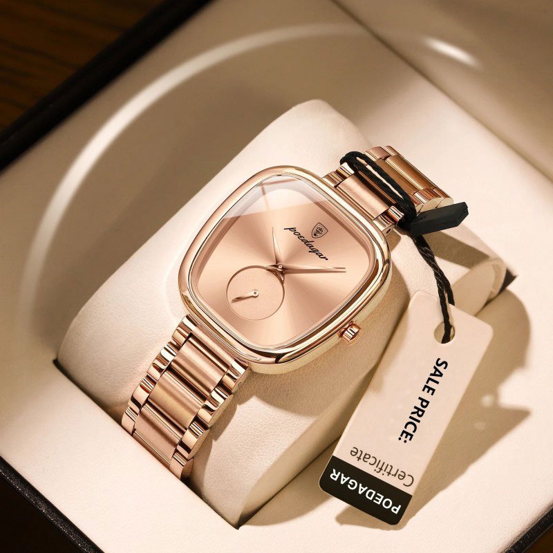 b943ae20e92f92dca994dbb51598c681.jpg Poedagar 783 Luxury Waterproof Stainless-Steel Quartz Ladies Watch - Image 1