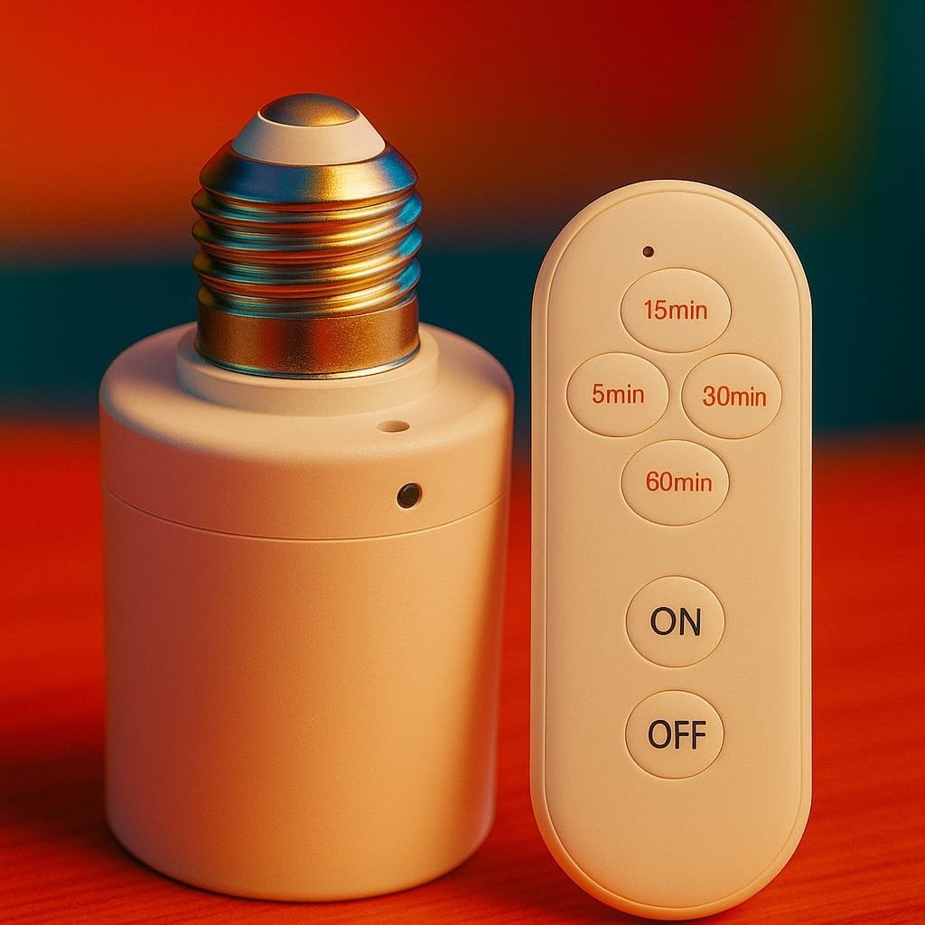 imgi_67_S0cbedbade9ca40b1be08e36e5c0540dcp.jpg Smart AC220V Wireless remote Control Lamp Holder - Image 1
