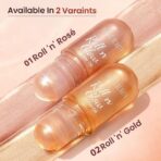 Swiss Beauty Roll N Glow Glitter Oil – 02 - Gold - Image 3