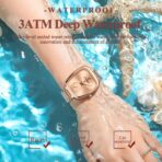 Poedagar 783 Luxury Waterproof Stainless-Steel Quartz Ladies Watch - Image 11